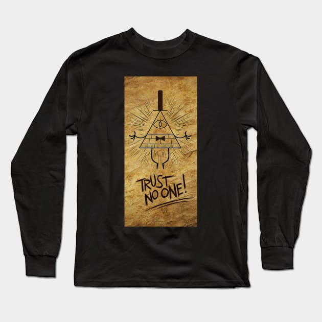 No One Trust Symbol Long Sleeve T-Shirt by semekadarso